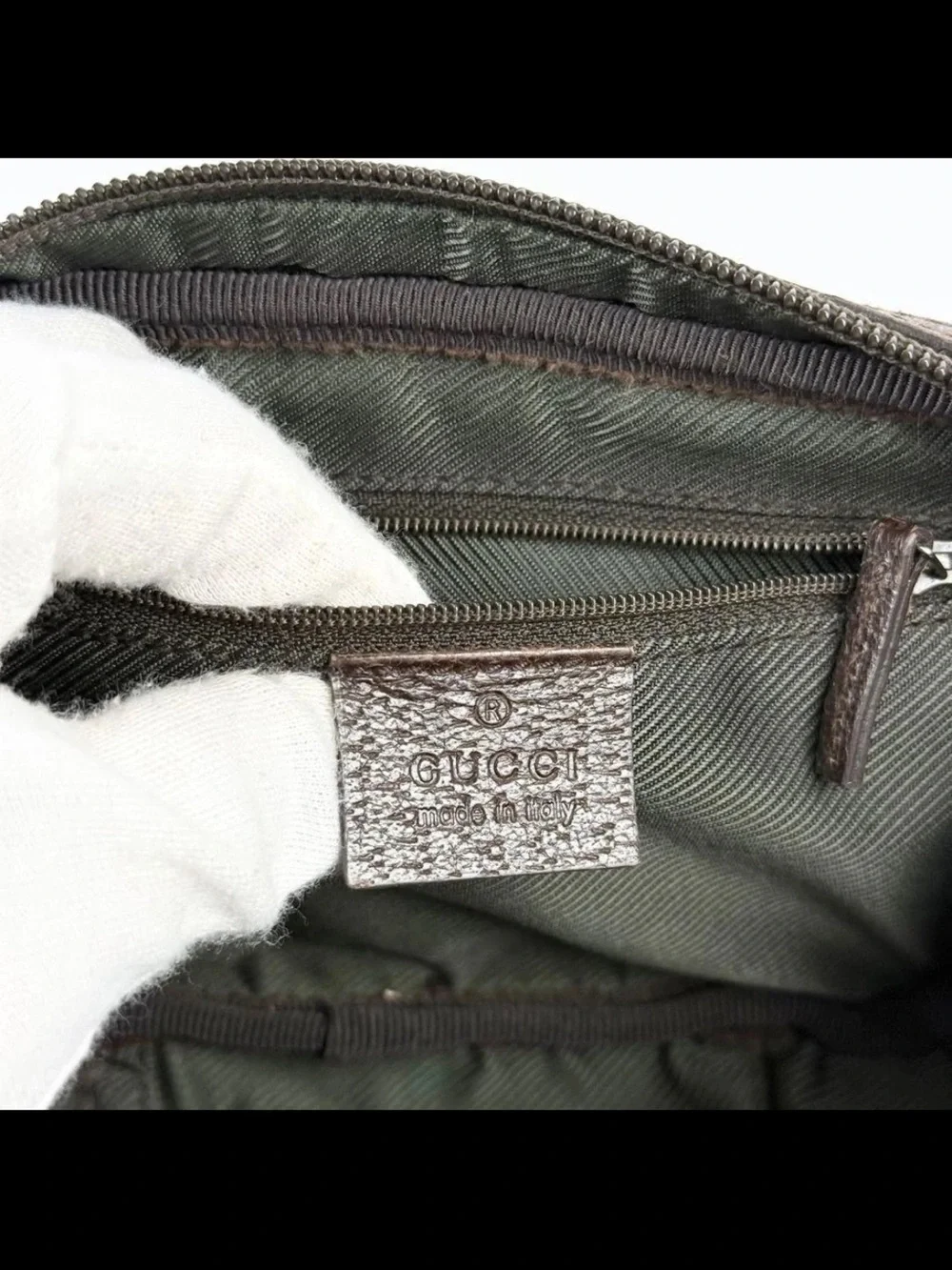 Gucci Brown/Tan GG Canvas Toiletry Pouch